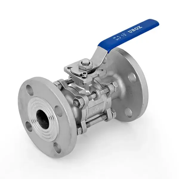 Three-Piece Top Flanged Stainless Steel Flanged Ball Valve