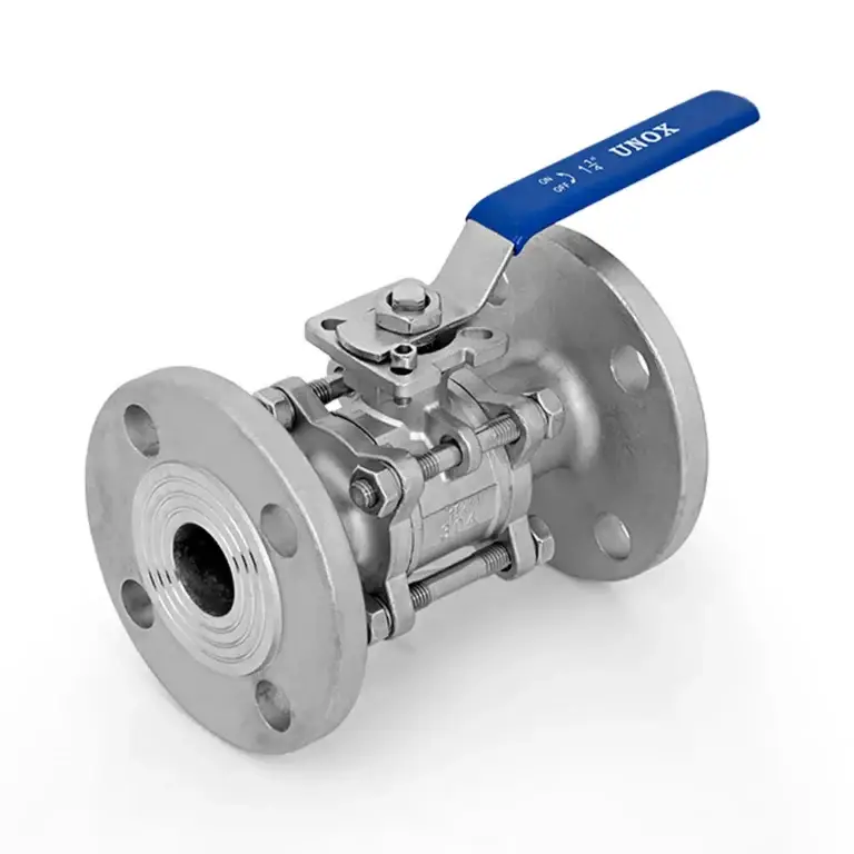 Three-Piece Top Flanged Stainless Steel Flanged Ball Valve
