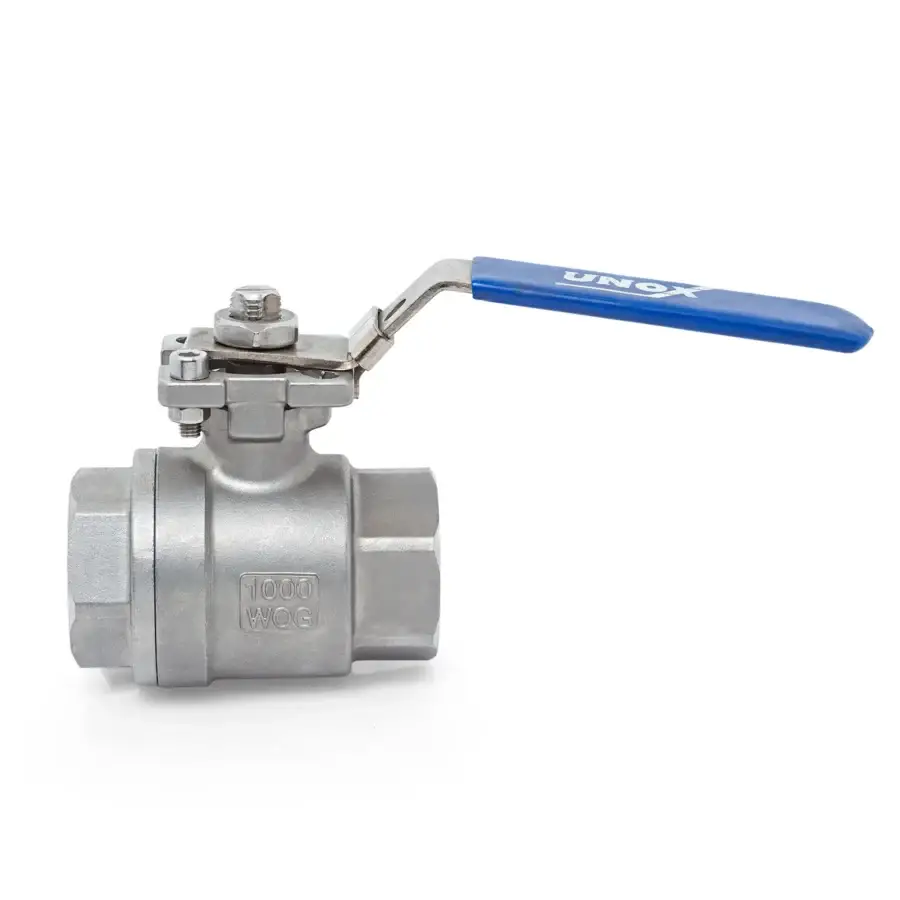 UNOX 2 Pieces Stainless Steel Ball Valve with Mounting Pad – Threaded - Image 2