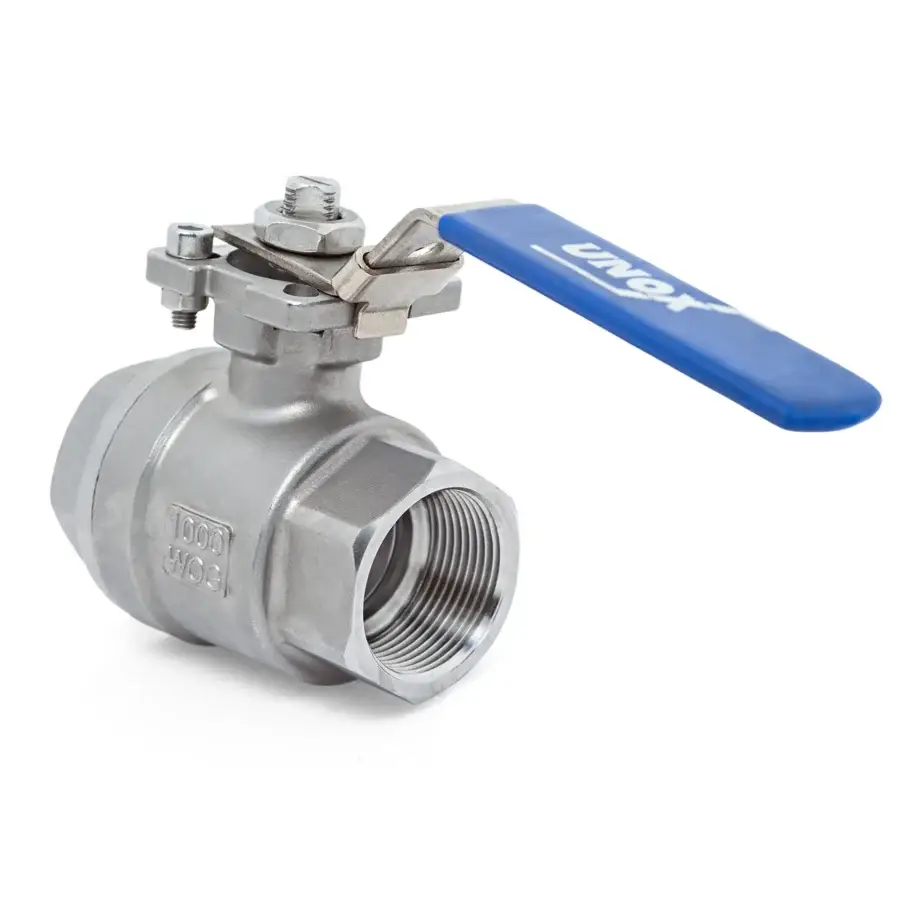 2 Pieces Stainless Steel Ball Valve With Mounting Pad - Threaded 3/4"