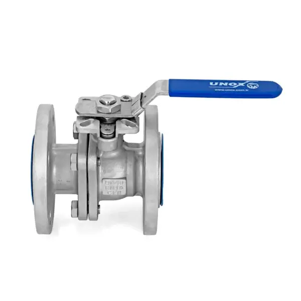 2 Pieces Stainless Steel Ball Valve With Mounting Pad Flanged DN15