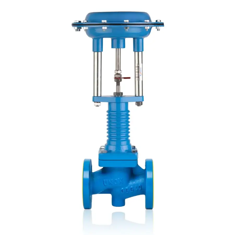 2 Way Pneumatic On-Off Control Valve For Hot Oil DN80