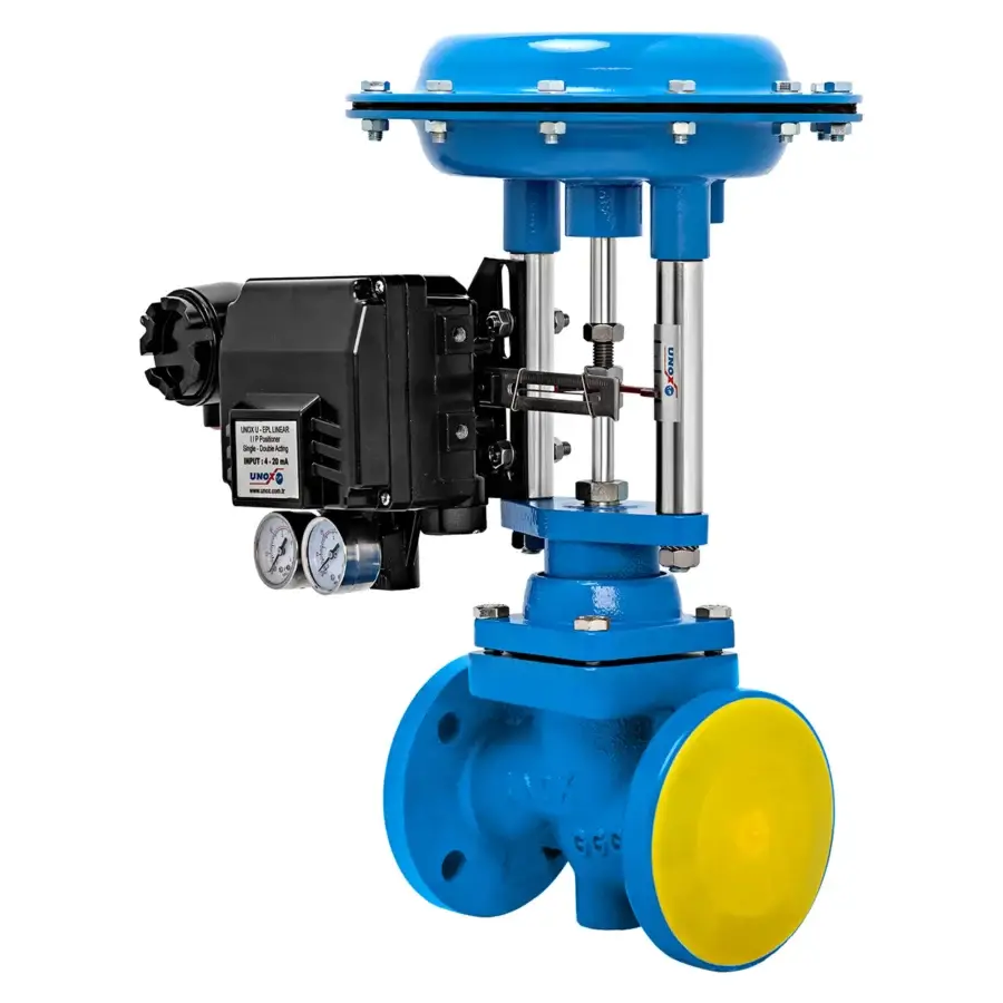 2 Way Pneumatic Proportional Control Valve DN80