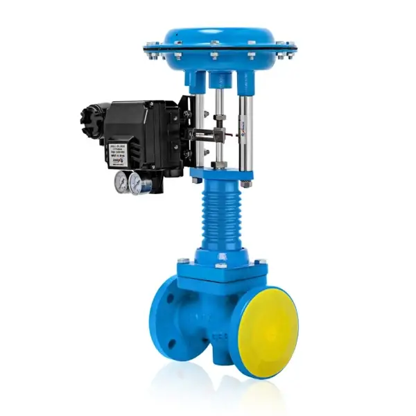 2 Way Pneumatic Proportional Control Valve For Hot Oil