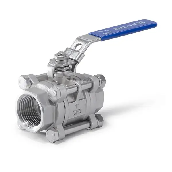 UNOX 3 Pieces Stainless Steel Ball Valve – Threaded