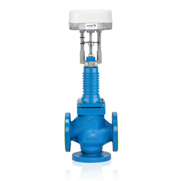 3 Way Motorized On-Off Control Valve for Hot Oil DN15