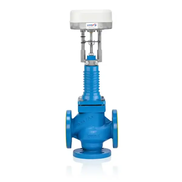 3 Way Motorized Proportional Control Valve For Hot Oil DN100
