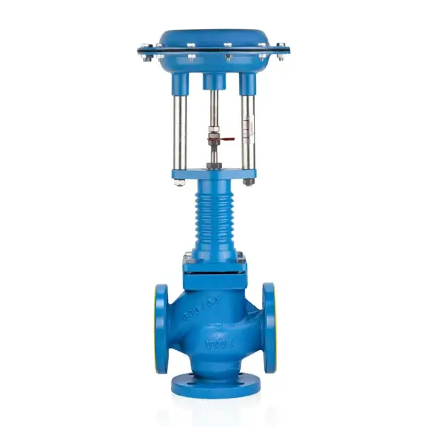 3 Way Pneumatic On-Off Control Valve For Hot Oil DN40
