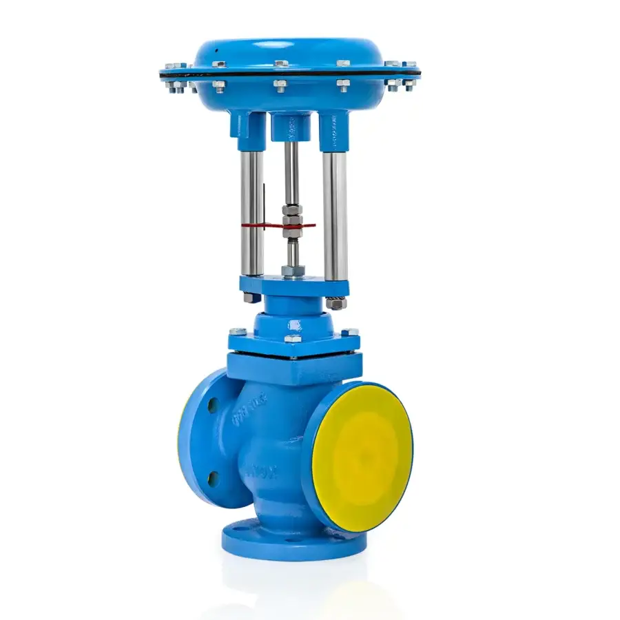 Multi Spring 3 Way Pneumatic On-Off Control Valve DN80
