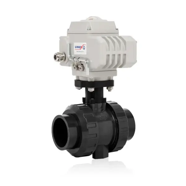 U-PVC Ball Valve With 220V AC Electric Actuator