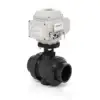 U-PVC Ball Valve With 220V AC Electric Actuator