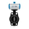 U-PVC Butterfly Valve With Single Acting Pneumatic Actuator