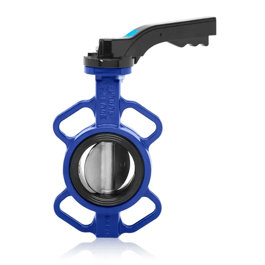 Wafer Type Butterfly Valve With Iron Disc DN65