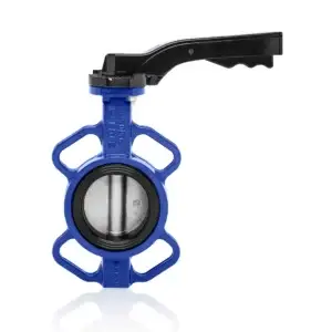 Wafer Type Butterfly Valve With Iron Disc DN100