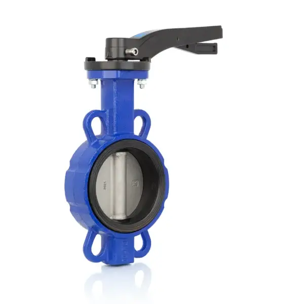 Wafer Type Butterfly Valve With Iron Disc DN125