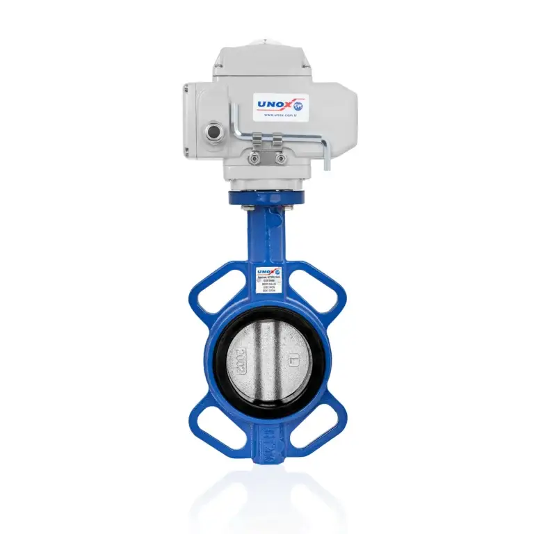 Iron Disc Wafer Butterfly Valve With Electric Actuator