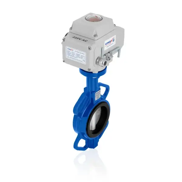 Iron Disc Wafer Butterfly Valve With Electric Actuator DN300