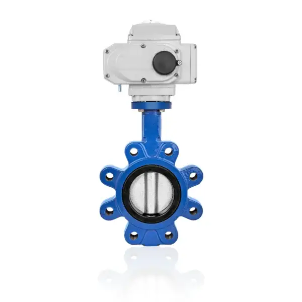 SS304 Disc Lug Butterfly Valve With Electric Actuator DN150