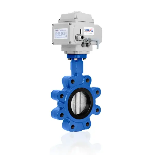 SS304 Disc Lug Butterfly Valve With Electric Actuator DN200